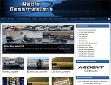 Tablet Screenshot of maplebassmasters.com